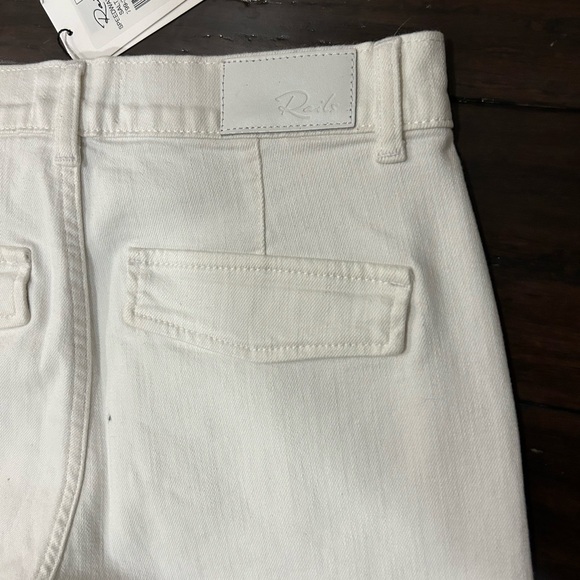 Rails Speedway Cargo Relaxed Boyfriend Salt White Jeans 25 NWT $218 - Picture 11 of 12